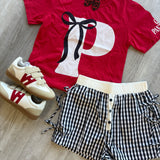 P with Bow Panthers Tee