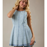 Until Daylight Denim Romper