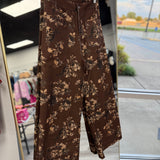 Vintage Floral Pants | Brown