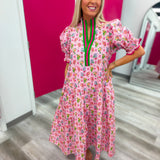 Sweet Meadow Pink Midi