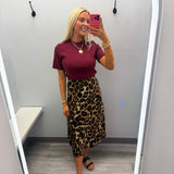 Wild Side Satin Skirt