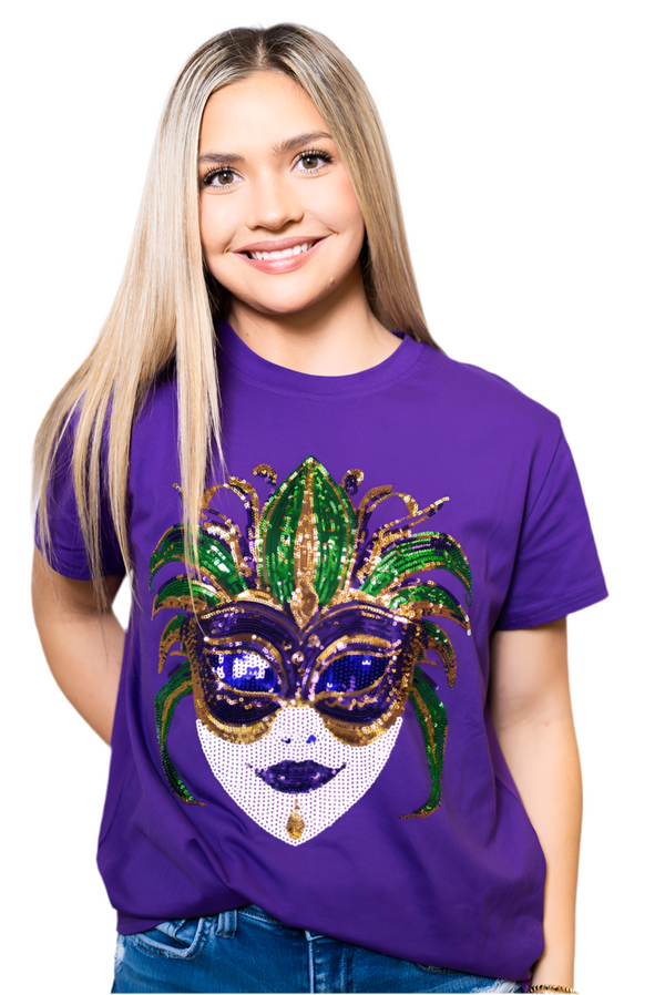 Mardi Gras Mask | Women's Sequin Design