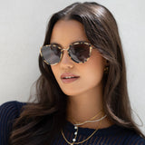 Luna Acetate Womens Cat Eye Sunglasses