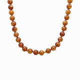 Autumn Marbled Bead Necklace