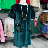 True Elegance Velvet Braid Dress