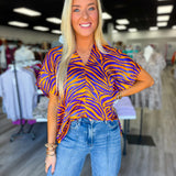 Tiger Town Satin Top
