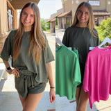 My Way Ribbed Round Neck Set