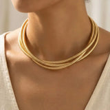 Intertwined Snake Chain Necklace