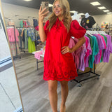 Cherry Crush Cutout Dress