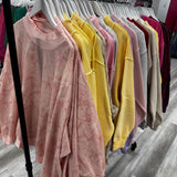 Camouflage Oversized Mock Neck - Pink