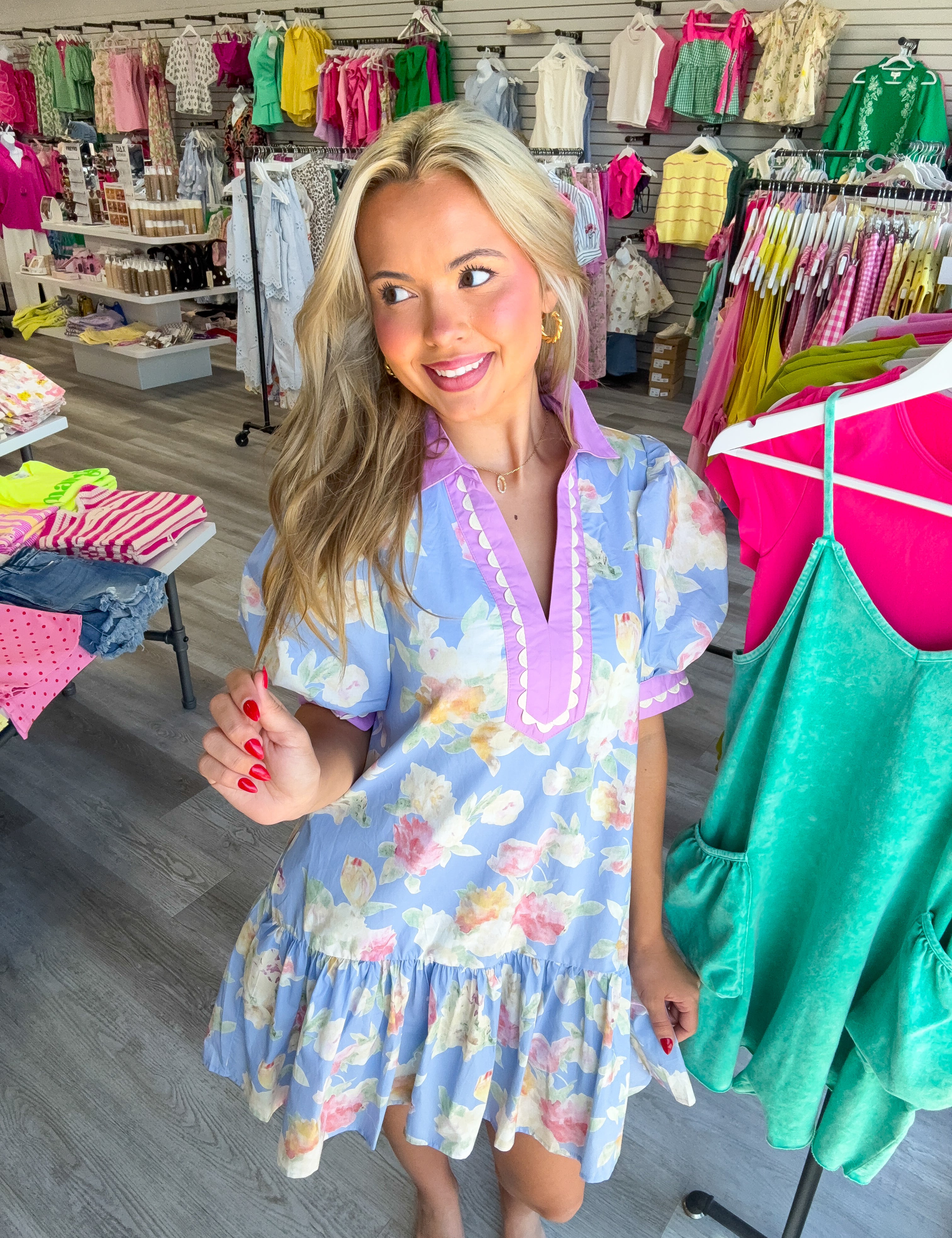 Blooming Grace Babydoll Dress