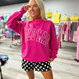 LULU MAC | Stitched Logo Mockneck