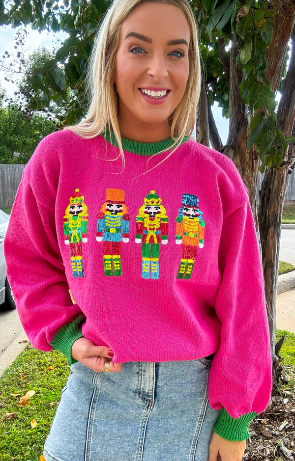 Getting Colorful Nutcracker Sweater