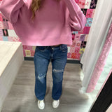 Spring In It Sweater Baby Pink