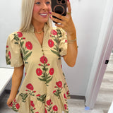 Wildflower Stroll Dress Ecru