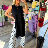 Dot Your Thing Cropped Denim Pants