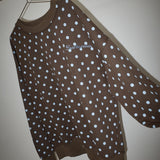 Trust the Process Polka Dot Embroidery Sweatshirt