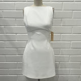 On My Way Backless Detail Boat Neck Sleeveless Mini Dress