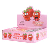 Strawberry Glittery Maltose Putty Filled Squishy