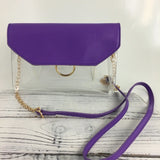Clear Purse with Color Trim