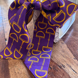 The  Gameday Signature Scarf- Purple And Yellow Gold