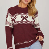 Cozy Up Fireside Bow Sweater