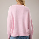 LONG SLEEVE KNIT SWEATER TOP