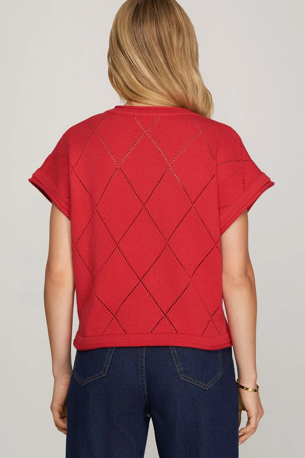 Bow Bliss Plaid Bows Sweater