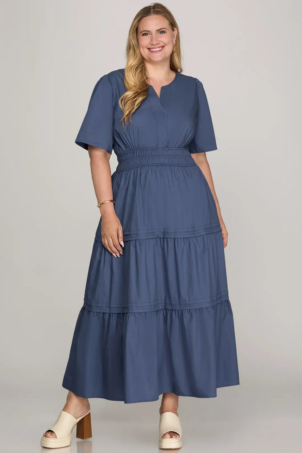 Navy Days Dress | Regular and Plus