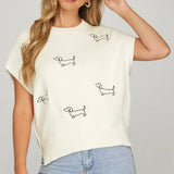 The Goodest-Boy Dog Sweater | Cream