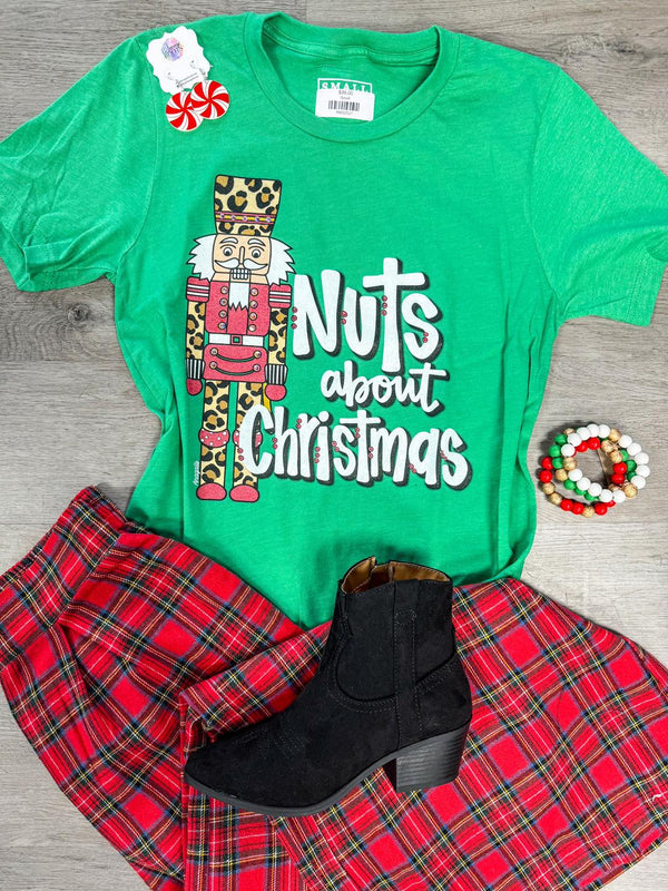 Nuts About Christmas Rhinestone Graphic Tee