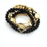 Beaded Clover Accent Jewelry Set Bracelet