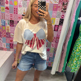Bow July 4th Top