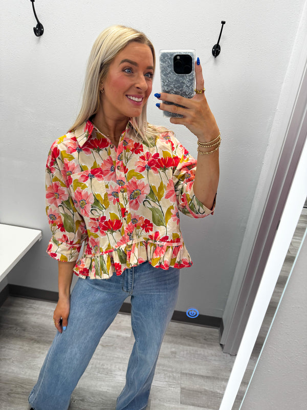 The Fresh Pick Floral Top