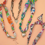 HANDMADE SCARF CHARM NECKLACE