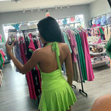 All Eyes On Me Neon Halter Romper