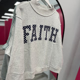 Faith Polka Dot Mock Neck Pullover