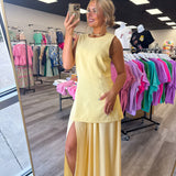 Golden Hour Grace Midi Dress