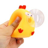 Bubble Blowing Chubby Yellow Chick Squishy Toy