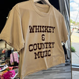Whiskey and Country Music Graphic Tee