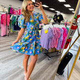 The Petal Pop Mini Dress