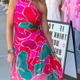 Tropic Like It's Hot Pleated Dress