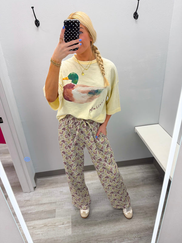 Mallard Duck Oversized Tee
