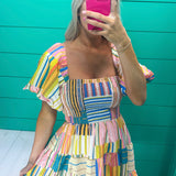 Summer Flair Pattern Dress