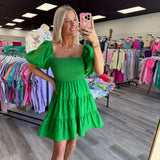 Green Light Moment Kelly Green Dress