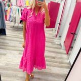 Sweet Escape Eyelete Mid Dress