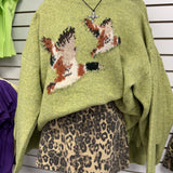 Flying Ducks Knit Sweater