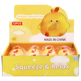 Bubble Blowing Chubby Yellow Chick Squishy Toy