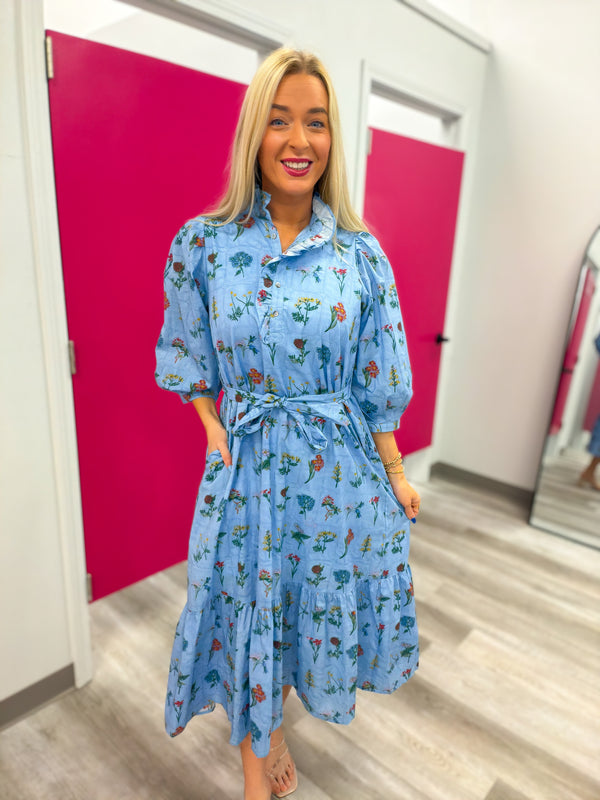 Forget-Me-Not Floral Dress