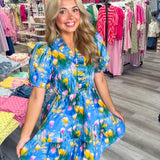 The Petal Pop Mini Dress